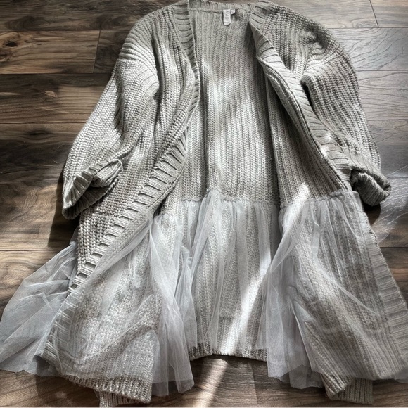 Antropologie Amadi grey knit cardigan size L - Picture 15 of 15